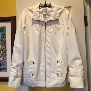Chico's faux leather jacket